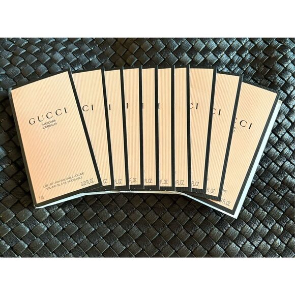 GUICCI - NWT - Lot of TEN Sample Sz (.03 fl.oz. Ea) Gucci Mascara L'Obscur/Black - Picture 11 of 11